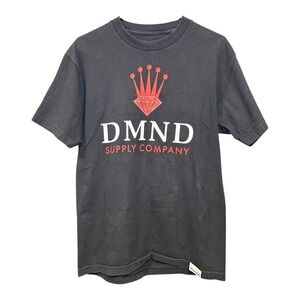 Diamond Supply Co DMND Red‎ Crown Logo Tee Black Size M Made in USA